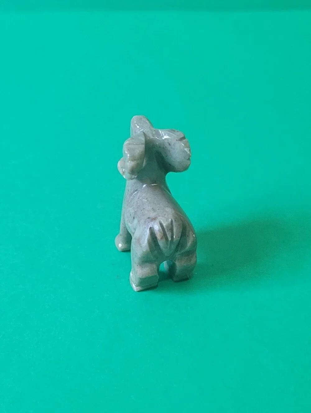 Grey BIGHORN SHEEP RAM figurine gem stone gemstone SOAPSTONE love rams 1